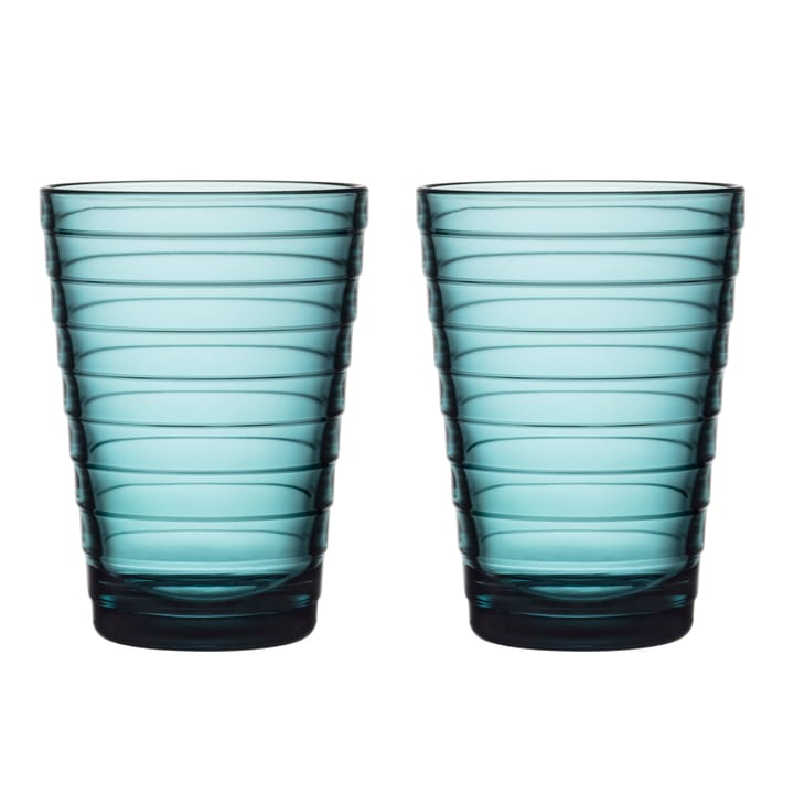 Bicchiere da bibita 33 cl Aino Aalto confezione da 2 - ocean blue - Iittala