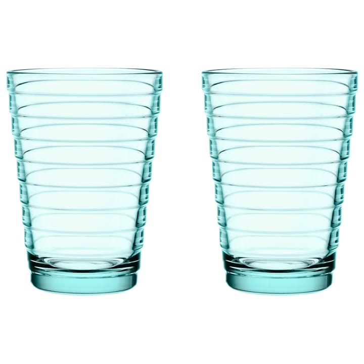 Bicchiere da bibita 33 cl Aino Aalto confezione da 2 - verde acqua - Iittala