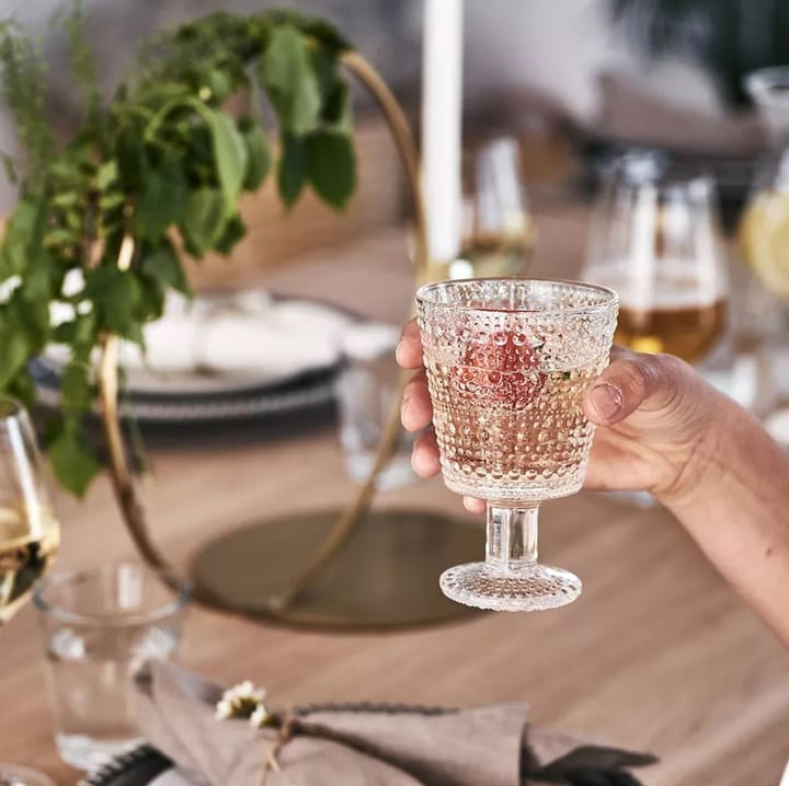 Bicchiere su base Kastehelmi 26 cl confezione da 4 - trasparente - Iittala