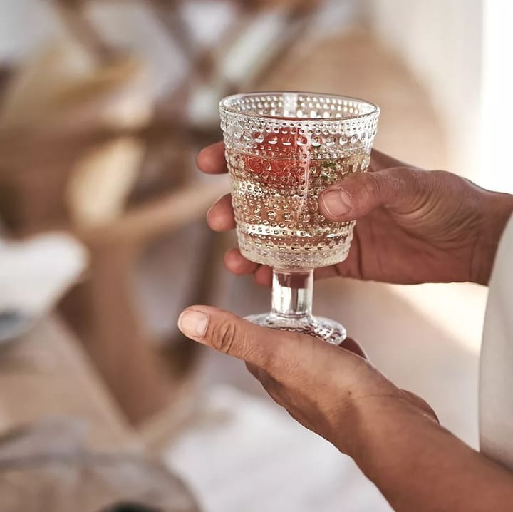 Bicchiere su base Kastehelmi 26 cl confezione da 4 - trasparente - Iittala
