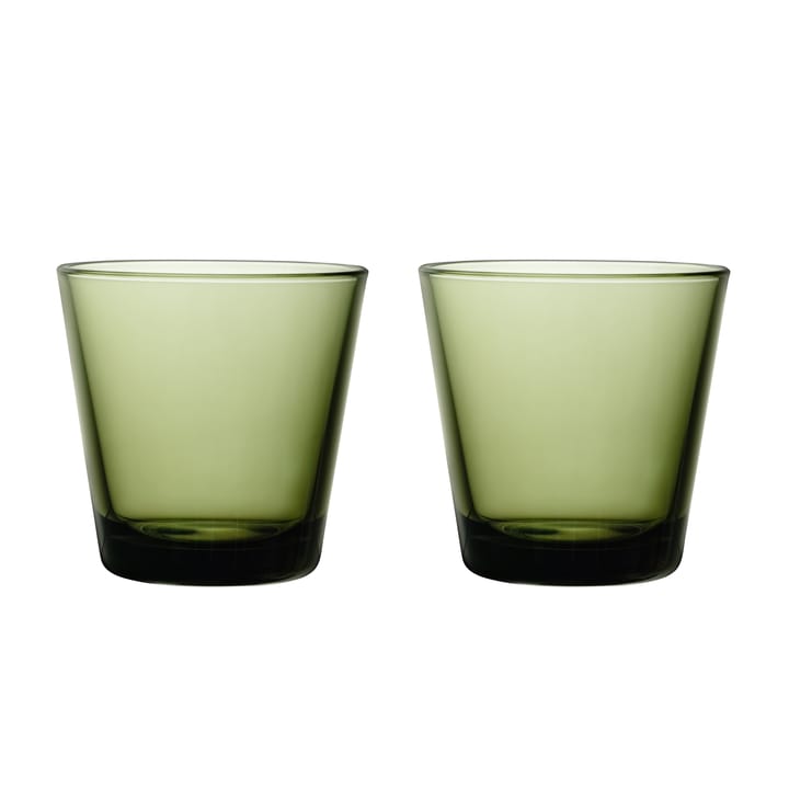 Bicchiere tumbler Kartio 21 cl confezione da 2 - verde muschio - Iittala
