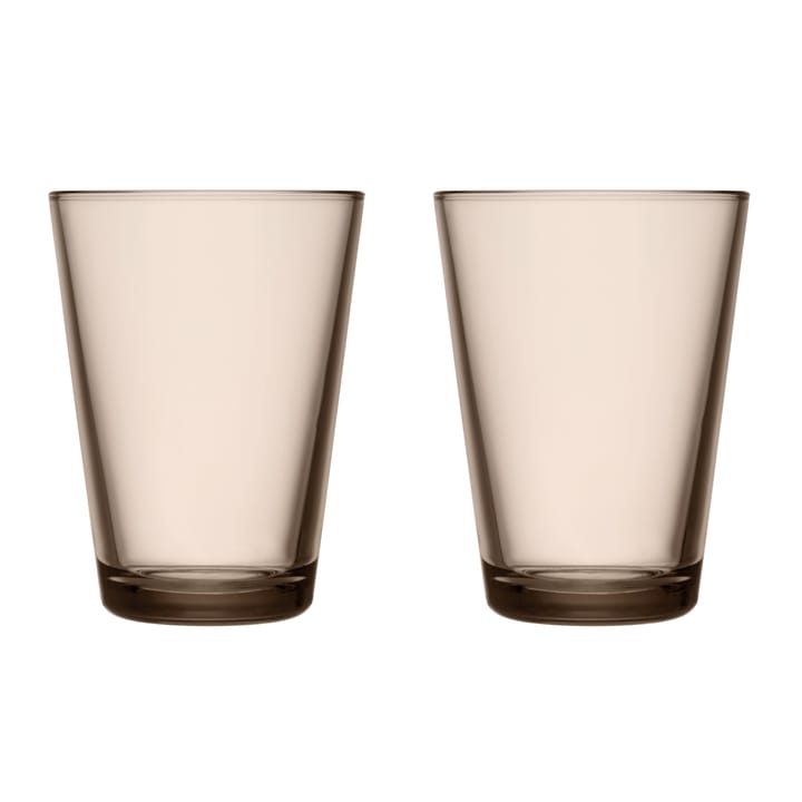 Bicchiere tumbler Kartio 40 cl confezione da 2 - lino - Iittala