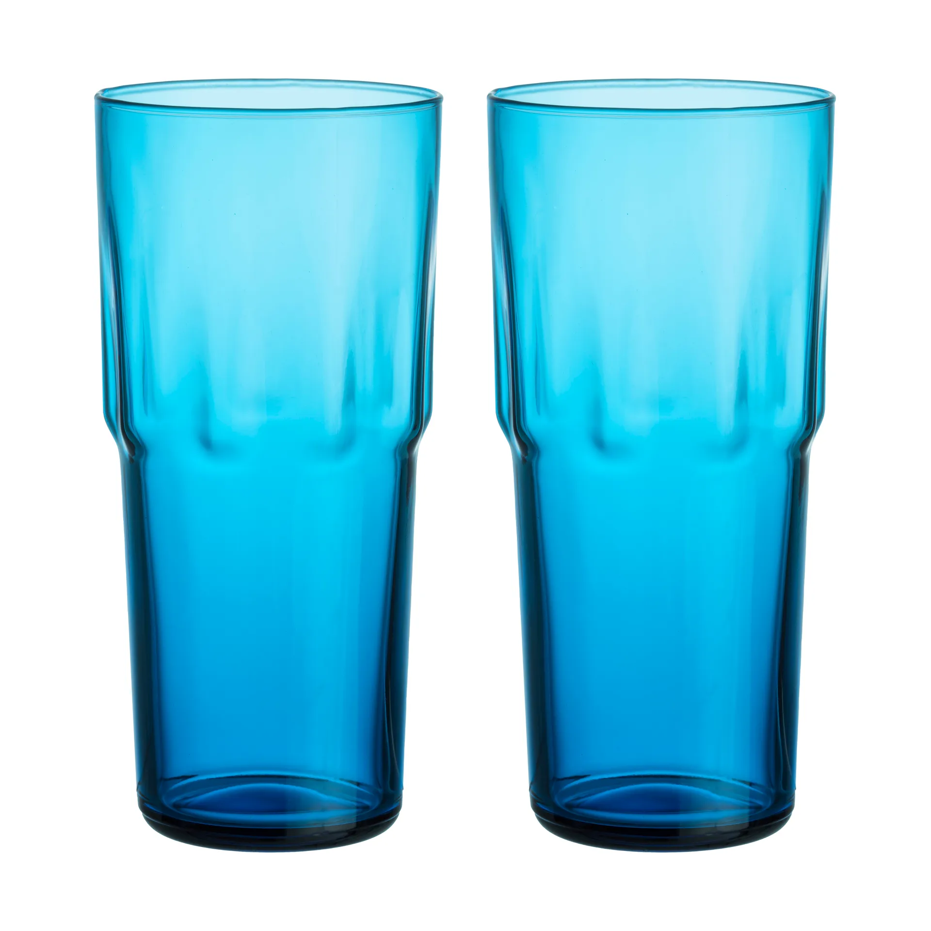 Bicchieri da bibita Solare alti 39 cl confezione da 2, Blu elettrico Iittala
