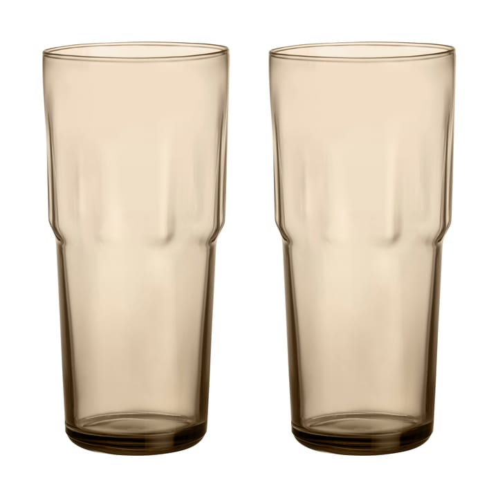 Bicchieri da bibita Solare alti 39 cl confezione da 2 - Lino - Iittala