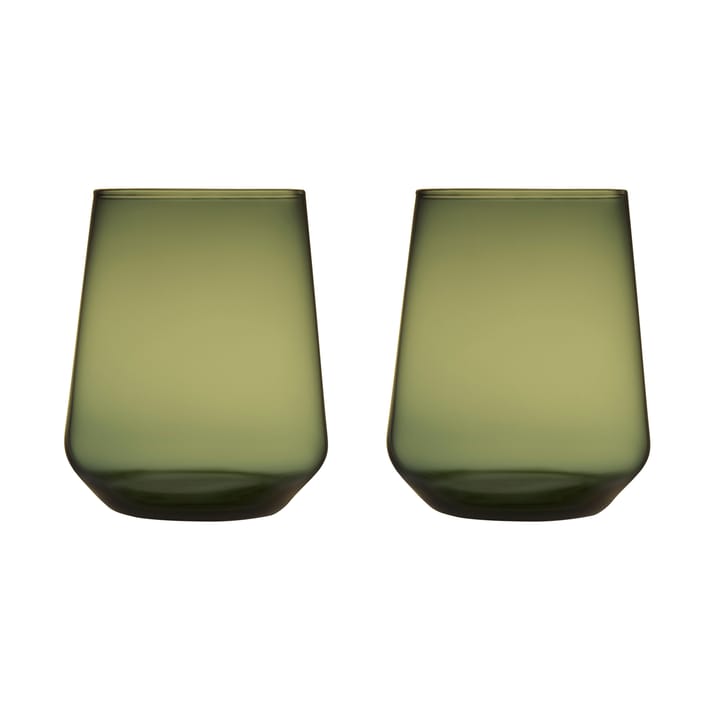 Bicchieri tumbler Essence confezione da 2  - Verde muschio  - Iittala