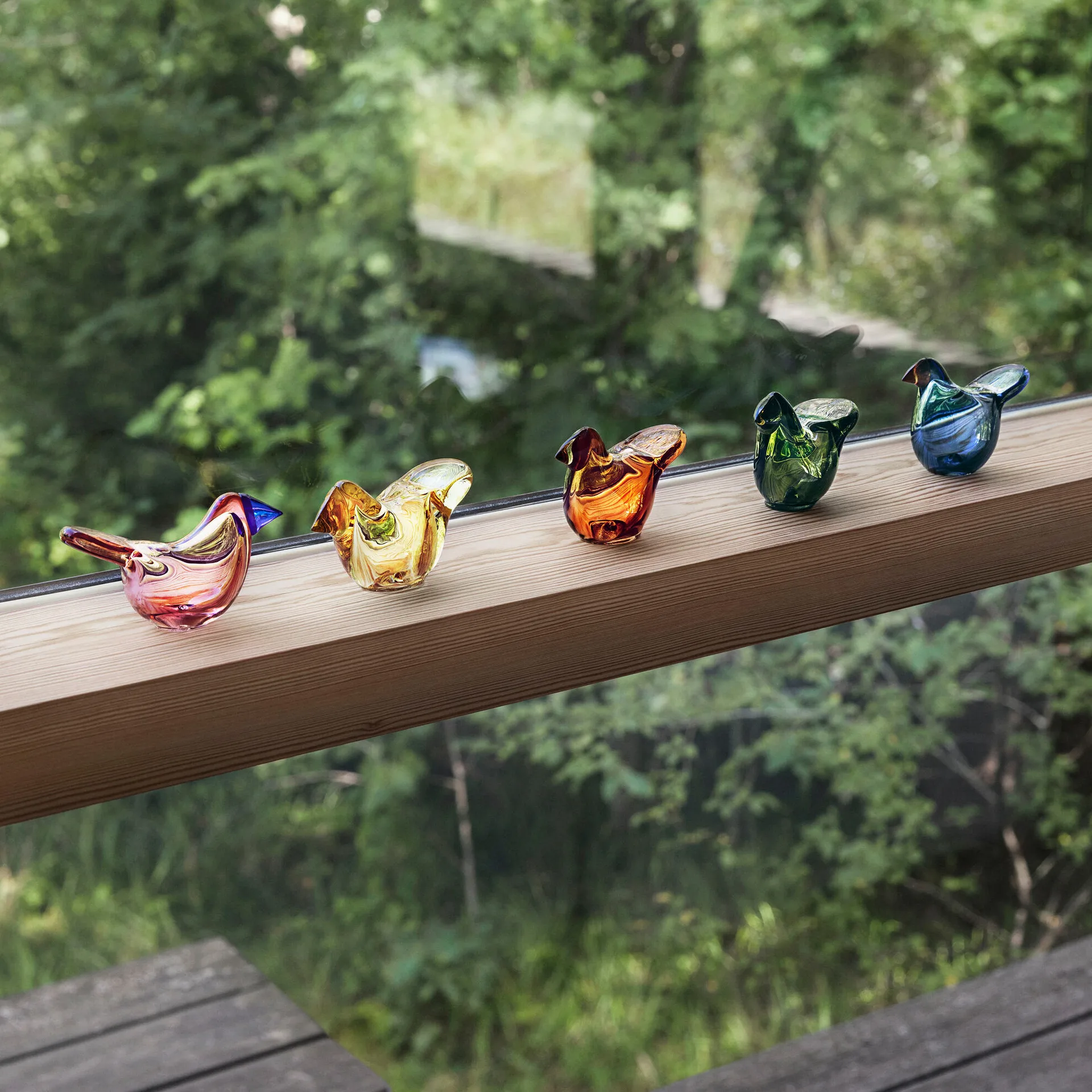 Birds by Toikka flugsnappare, rain-red Iittala