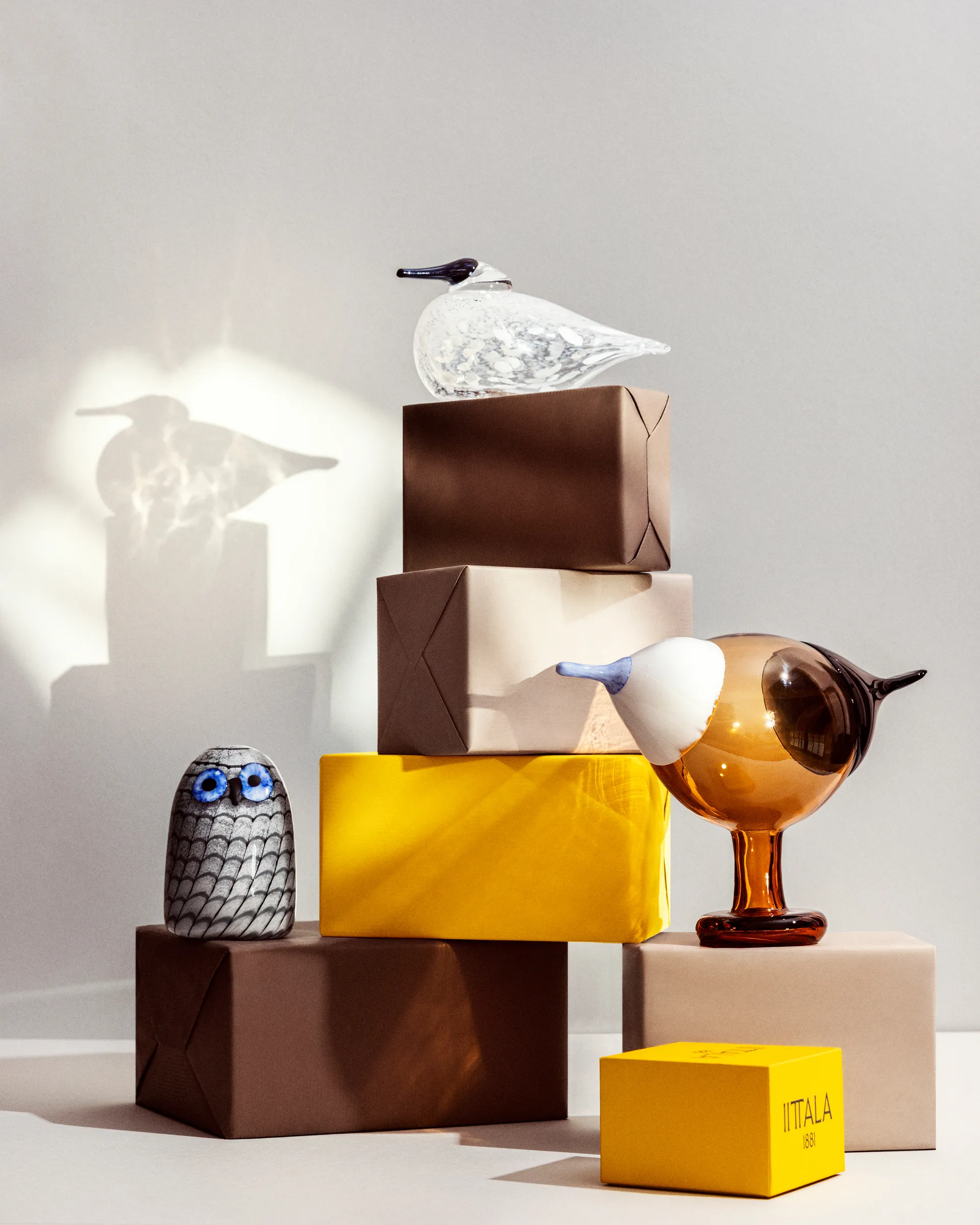Birds by Toikka piccola civetta, Grigio Iittala