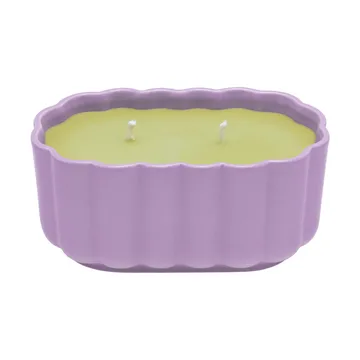 Candela in contenitore di ceramica ovale Play - Lilla-oliva - Iittala