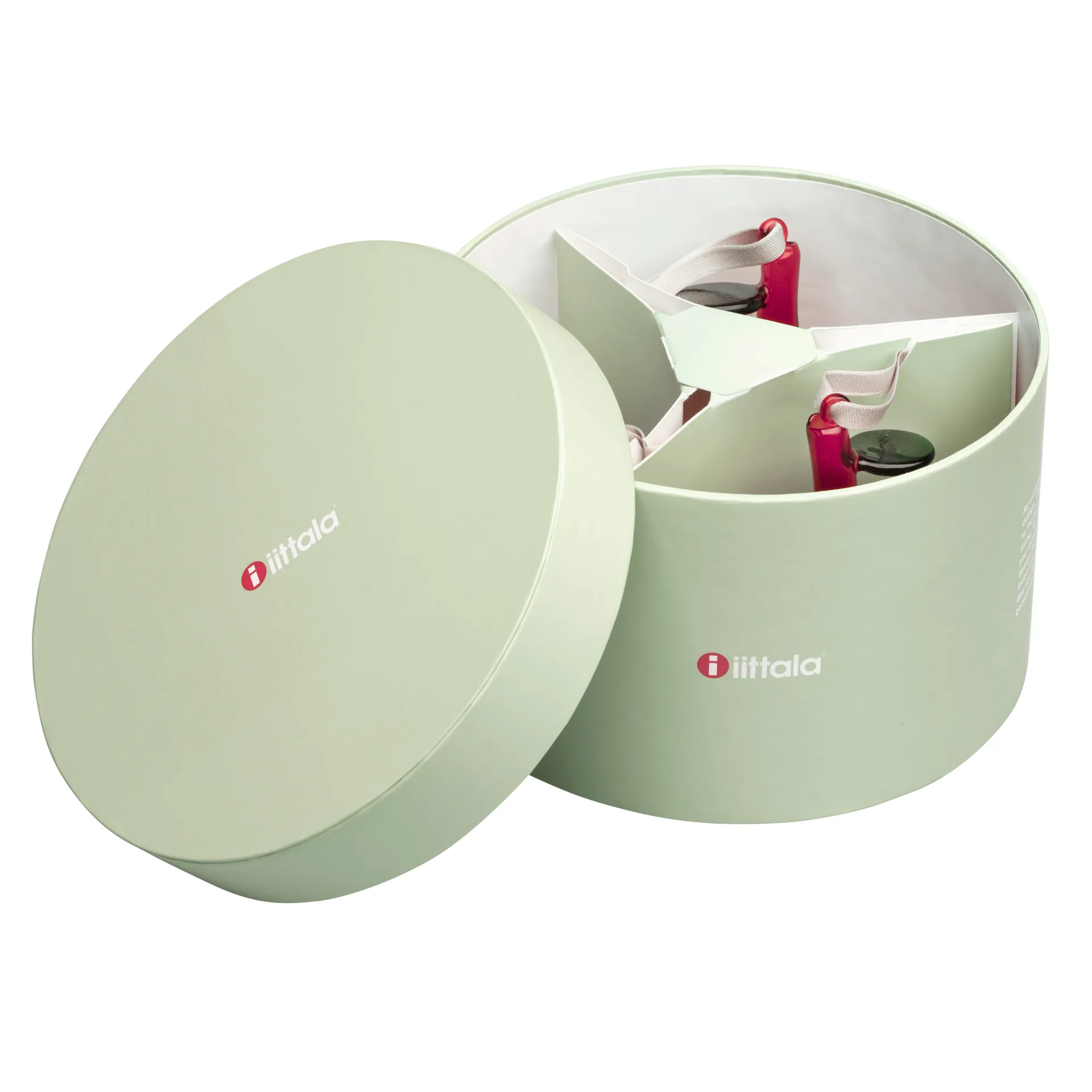 Confezione da 3 mele di vetro Iittala, Rosso Iittala