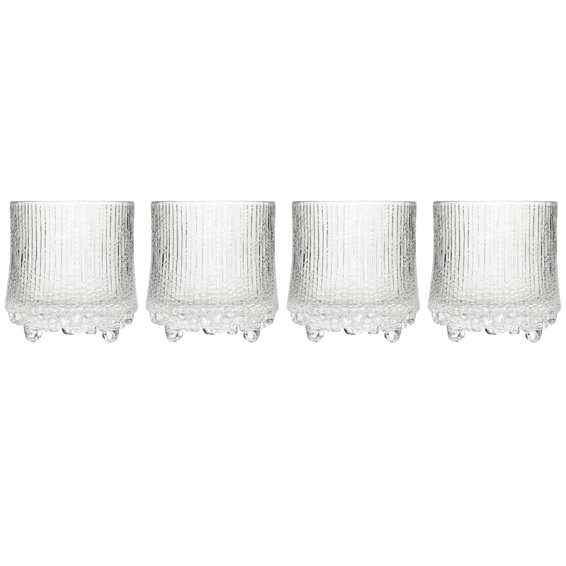 Confezione da 4 bicchieri On the rocks Ultima Thule , trasparente Iittala