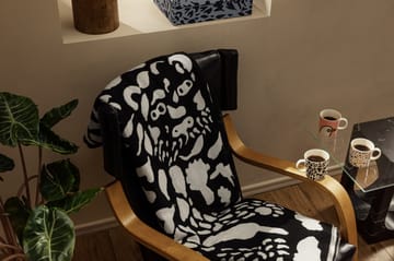 Coperta in lana Oiva Toikka Cheetah 130x180 cm - Nero-bianco - Iittala