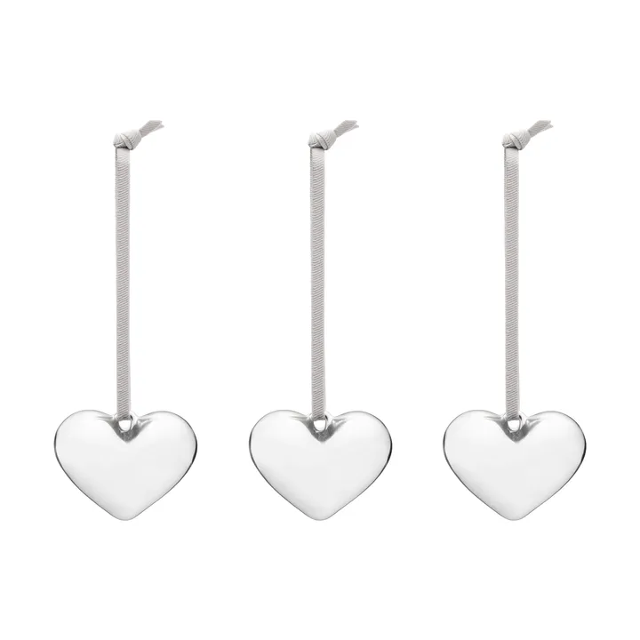 Cuore in vetro Iittala - Specchio, 5 cm, confezione da 3 - Iittala