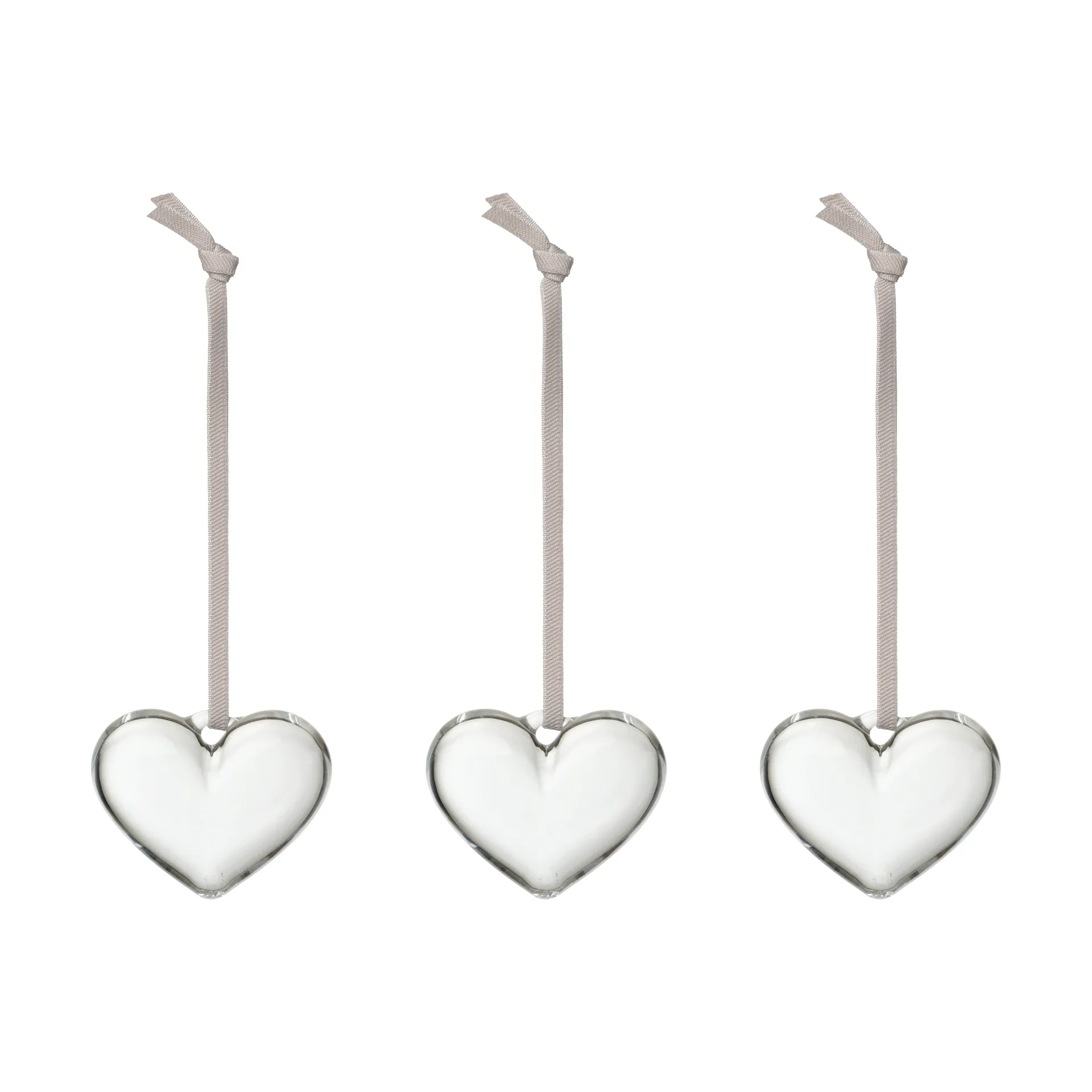Cuore in vetro Iittala, Trasparente, 5 cm, confezione da 3 Iittala