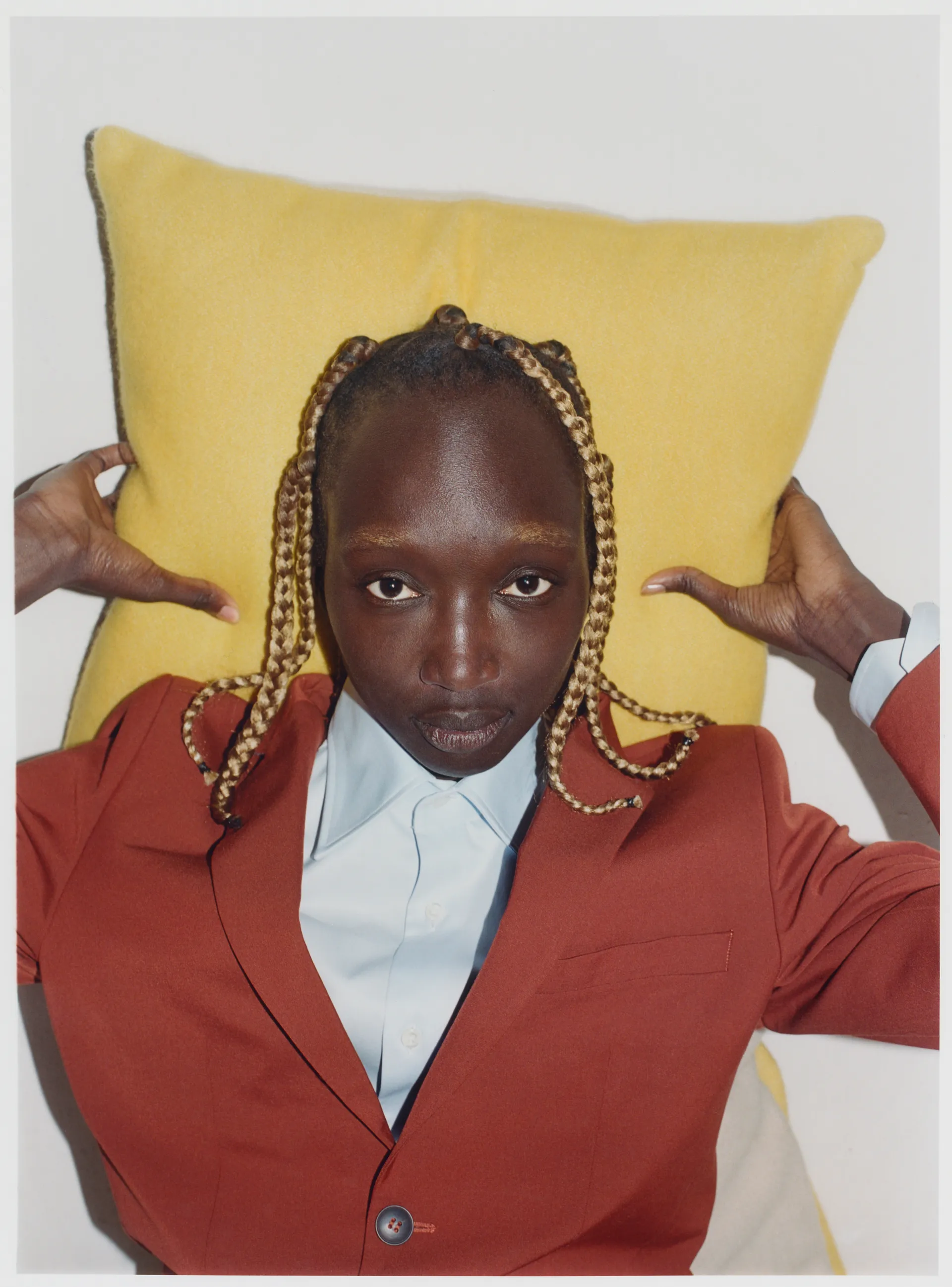 Fodera per cuscino Play 48x48 cm, Beige-giallo Iittala