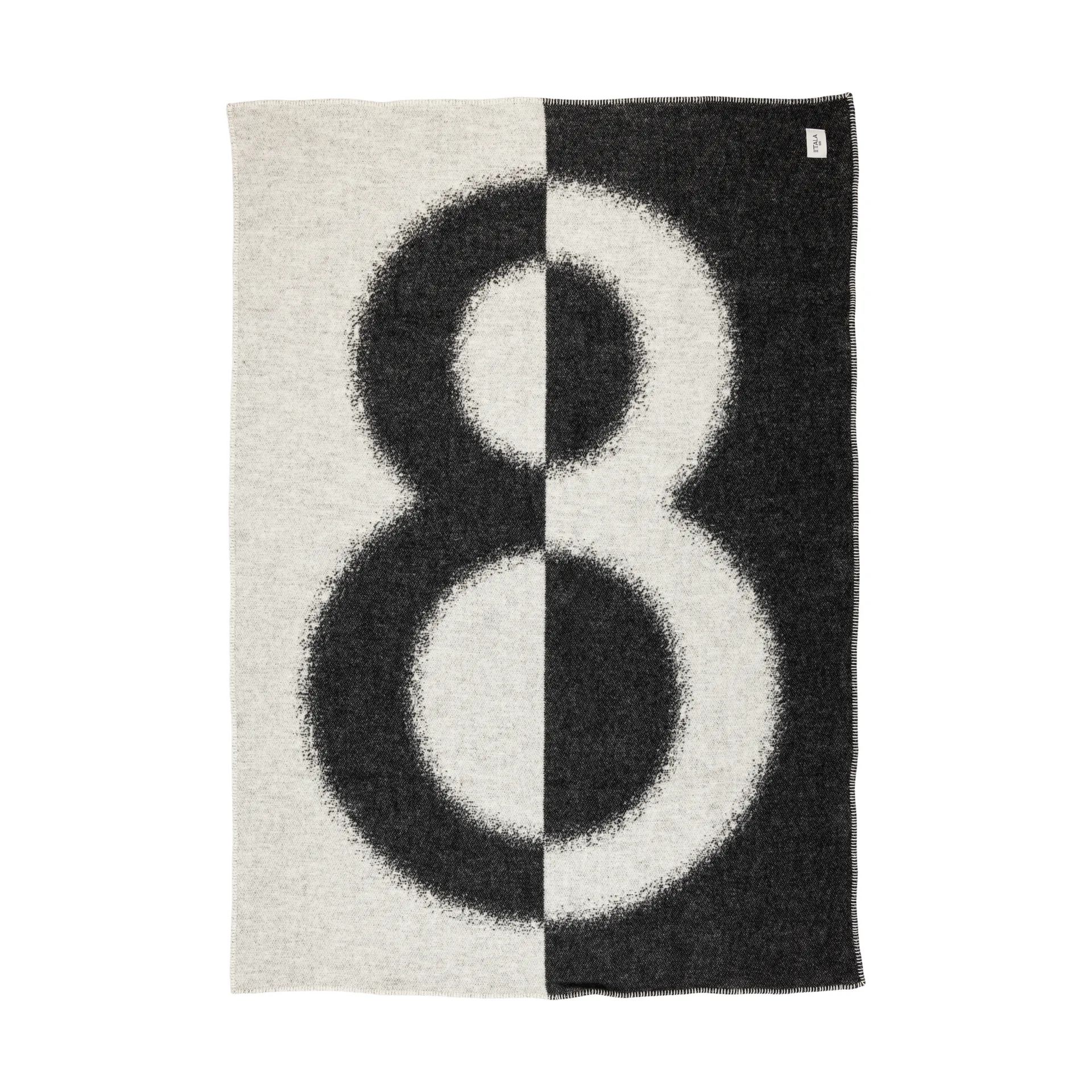 Iittala 8 a righe, 130x180 cm, Ecru-Nero Iittala