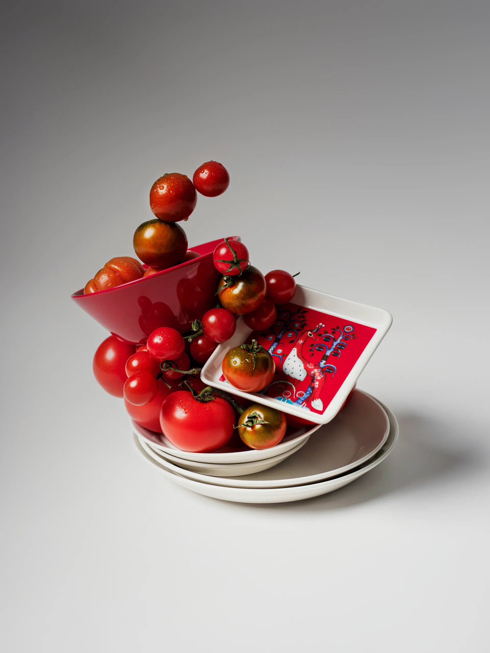 Piattino Taika 12x12 cm, Rosso Iittala