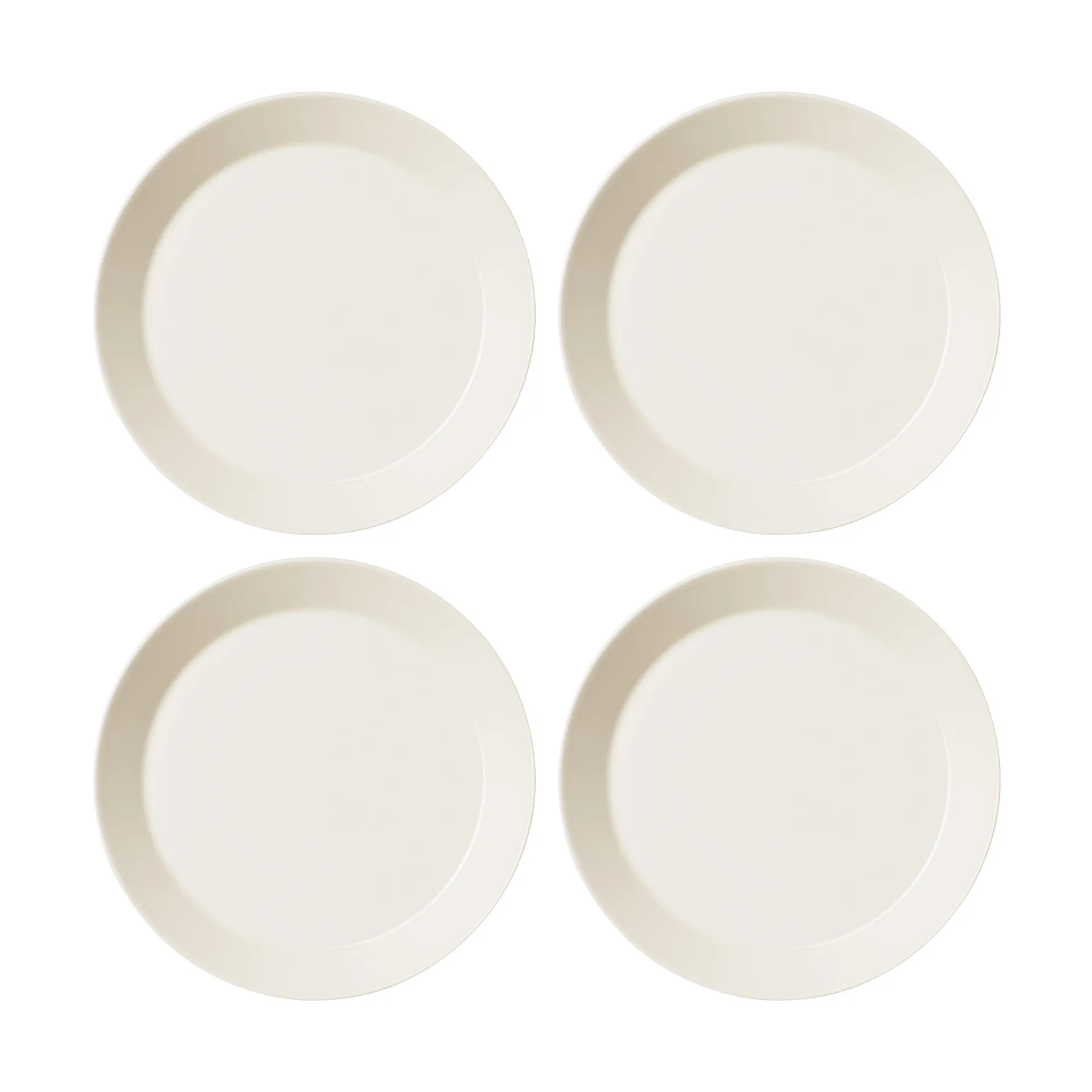 Piatto Teema Ø 26 cm, confezione da 4, Bianco Iittala