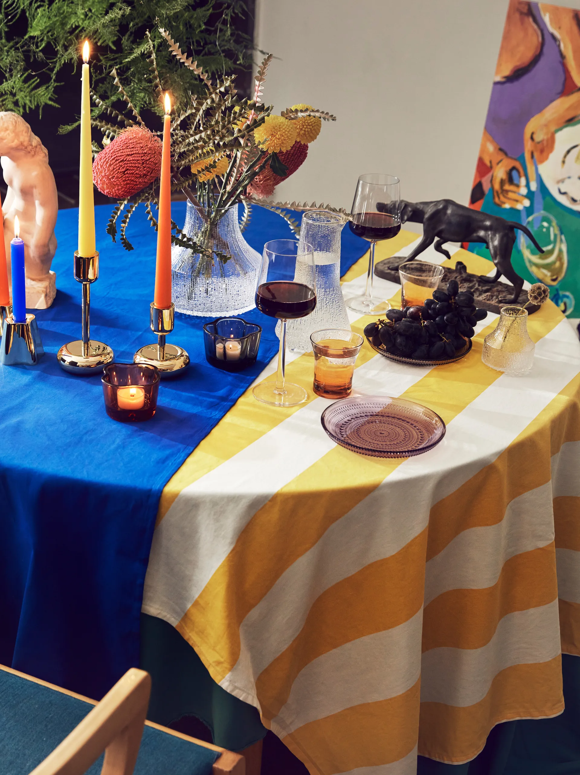 Portacandele Nappula in ottone, piccolo, 107 mm Iittala