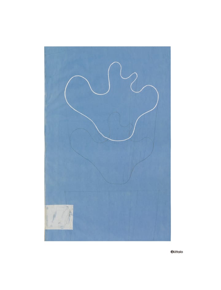 Poster Aalto art Sketch blue - 50x70 cm - Iittala