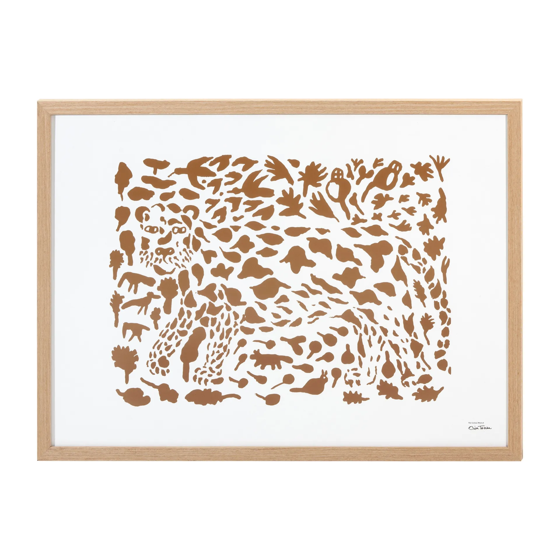 Poster Oiva Toikka Cheetah marrone, 50x70 cm Iittala