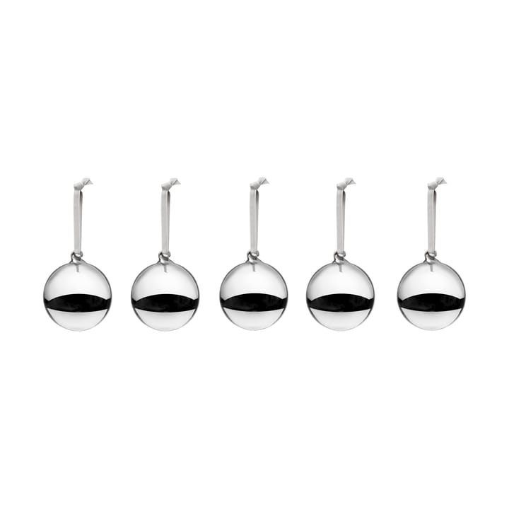 Sfera di vetro Iittala Ø8 cm confezione da 5 - Argento - Iittala