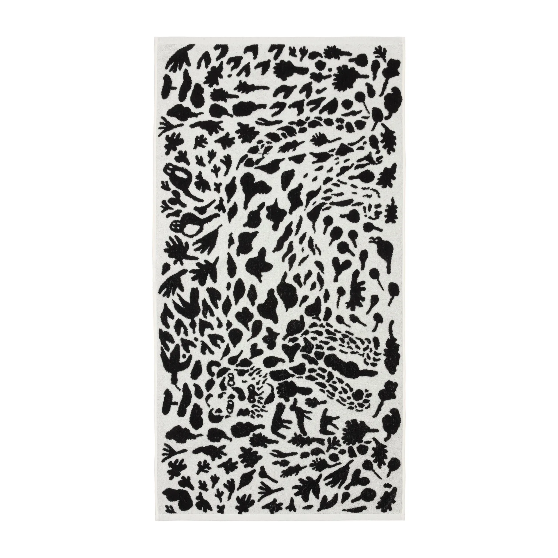 Telo da bagno Oiva Toikka Cheetah 70x140 cm, Nero-bianco Iittala