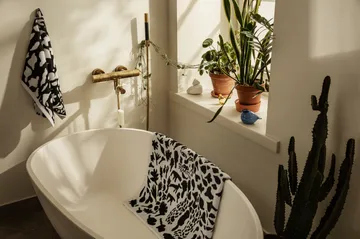 Telo da bagno Oiva Toikka Cheetah 70x140 cm - Nero-bianco - Iittala