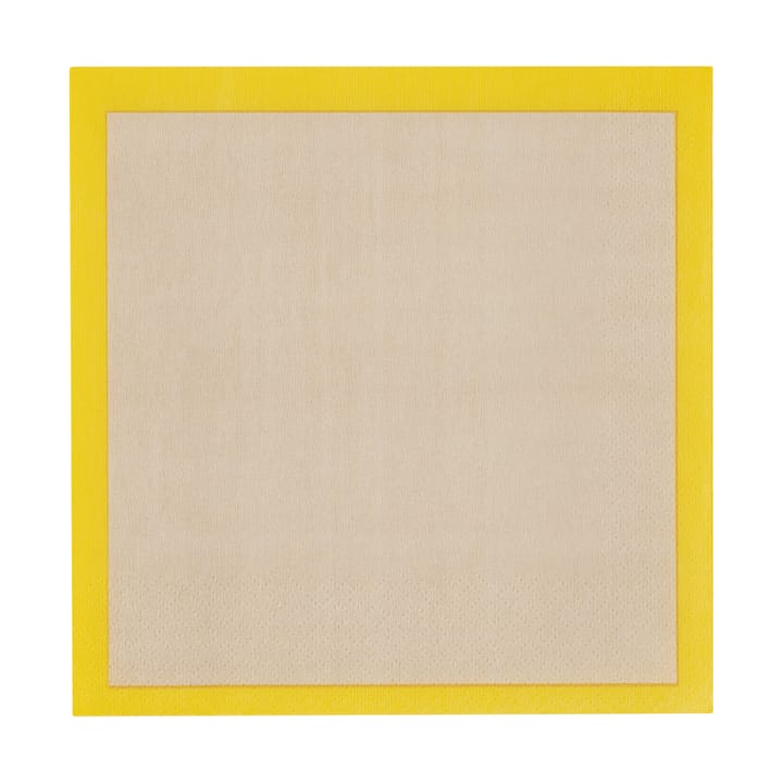 Tovaglioli di carta Play 33x33 cm confezione da 20 - Beige-giallo - Iittala