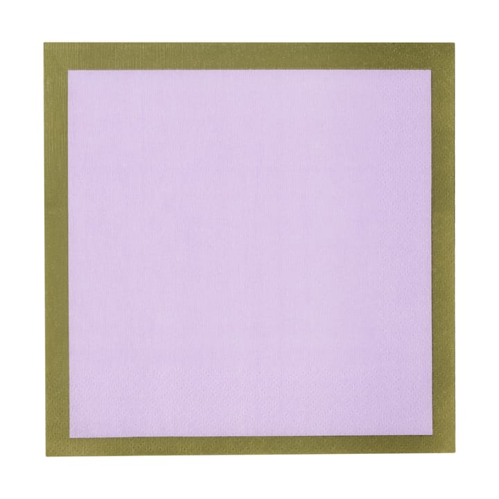 Tovaglioli di carta Play 33x33 cm confezione da 20 - Lilla-oliva - Iittala