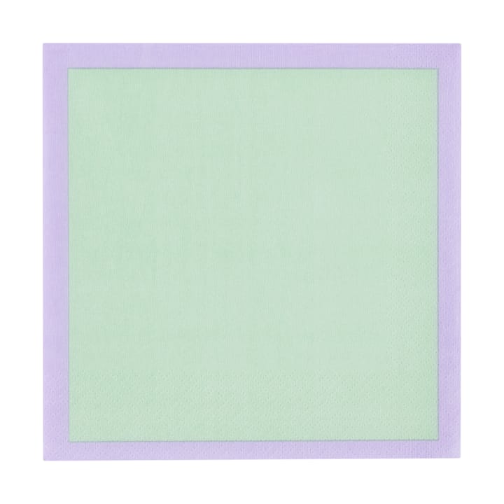 Tovaglioli di carta Play 33x33 cm confezione da 20 - Menta-lilla - Iittala