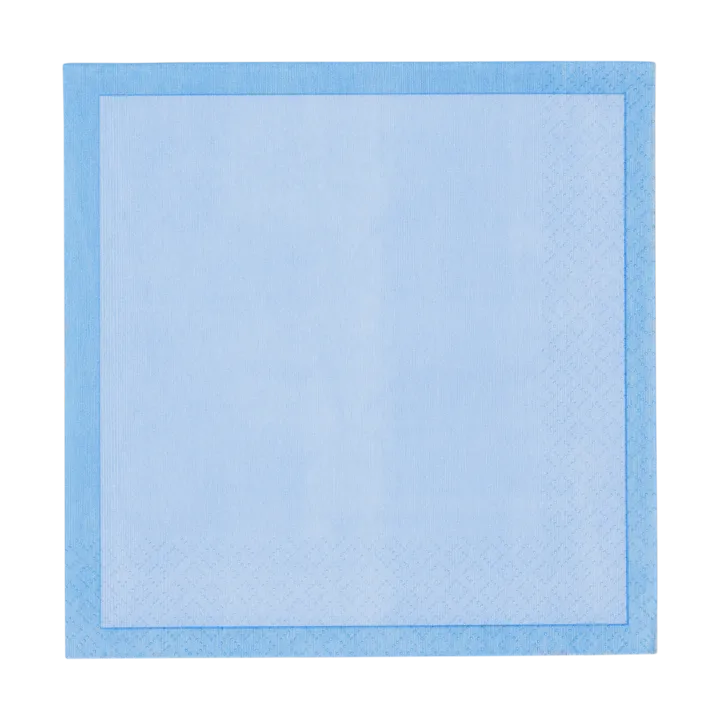 Tovagliolo di carta Iittala - Blu ghiaccio-blu, 33x33 cm, confezione da 20 pezzi - Iittala