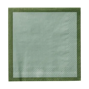 Tovagliolo di carta Iittala - Verde foresta-menta, 33 cm, confezione da 20 - Iittala