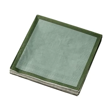 Tovagliolo di carta Iittala - Verde foresta-menta, 33 cm, confezione da 20 - Iittala