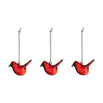 Uccellini in vetro Iittala - Rosso, confezione da 3 - Iittala