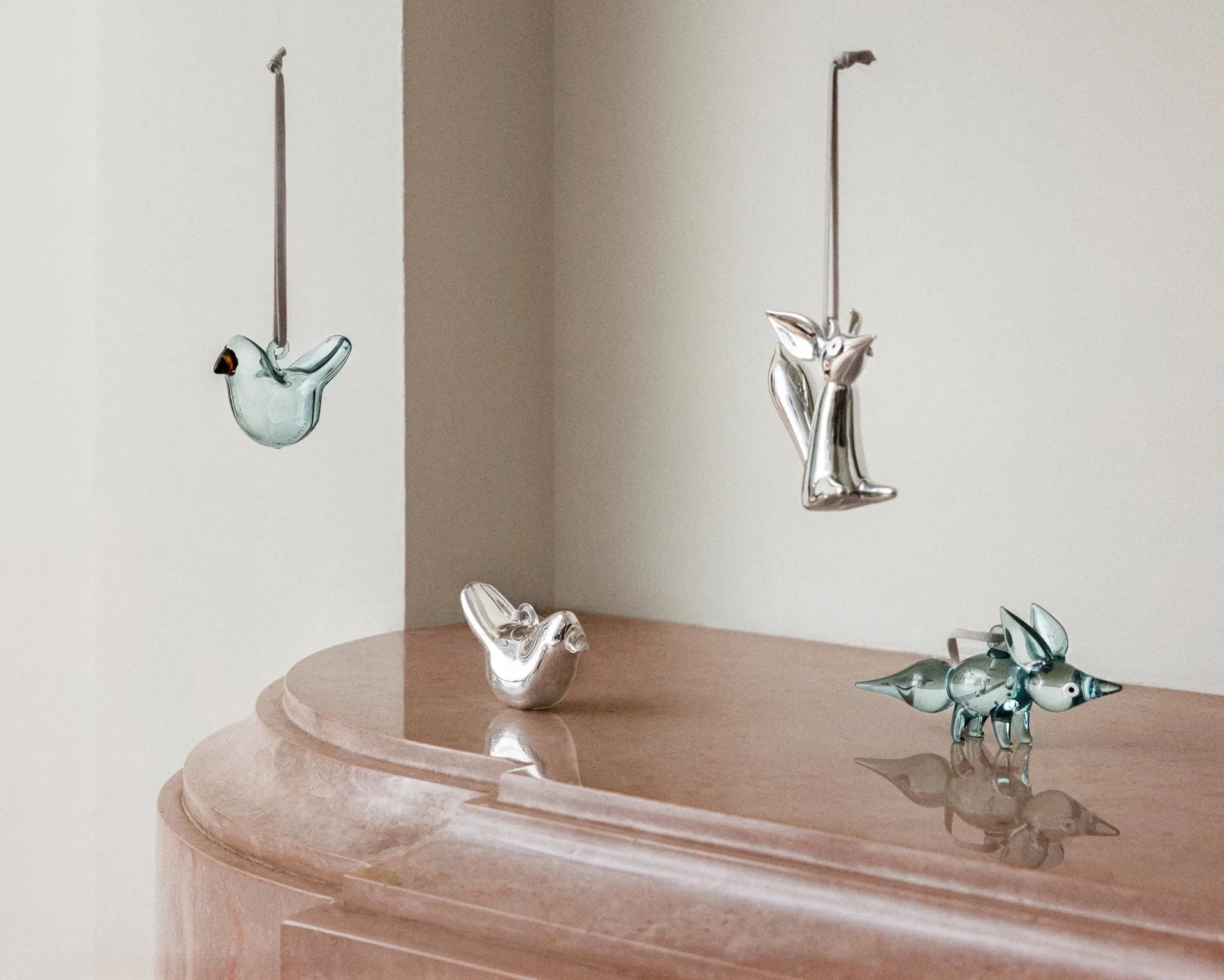 Uccellini in vetro Iittala, Specchio, mini, set da 3 Iittala