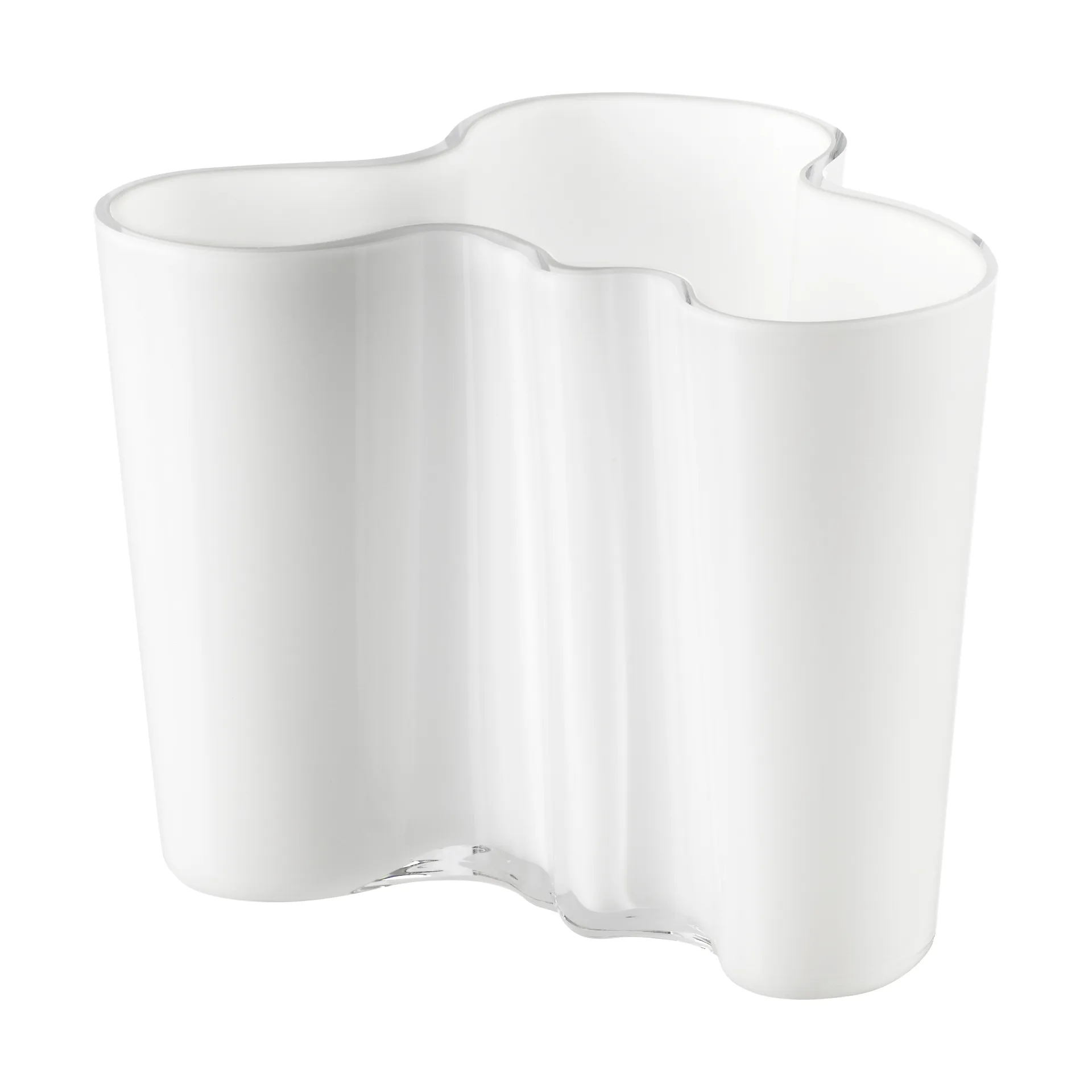 Vaso Aalto opal white, 120 mm Iittala