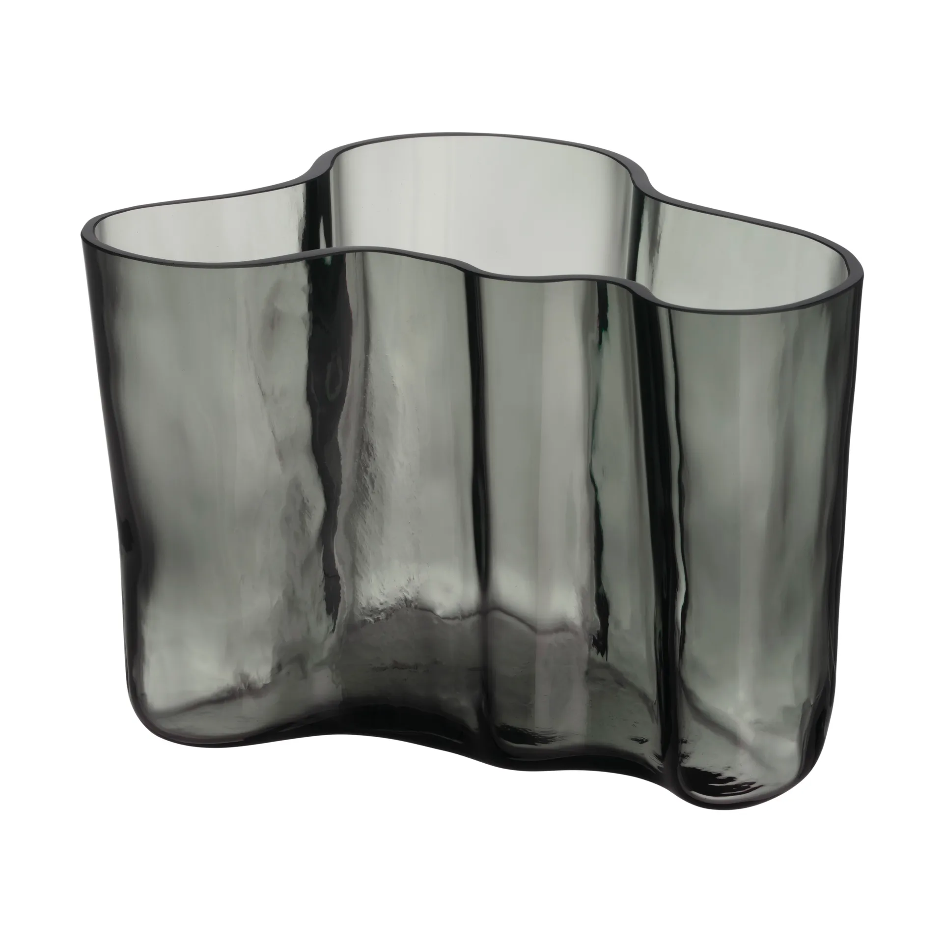 Vaso Alvar Aalto 140 mm, grigio scuro Iittala