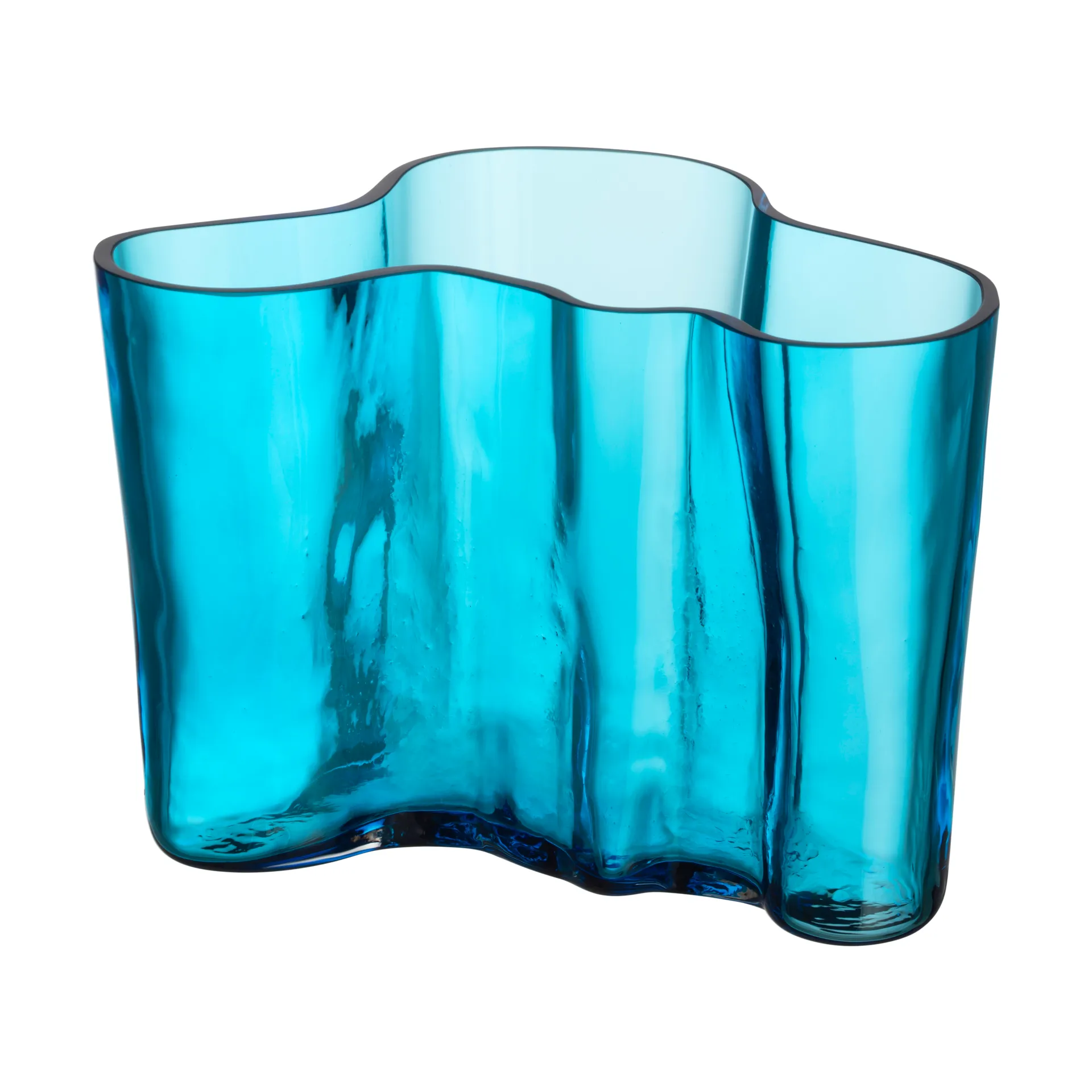 Vaso Alvar Aalto 140 mm, Turchese Iittala