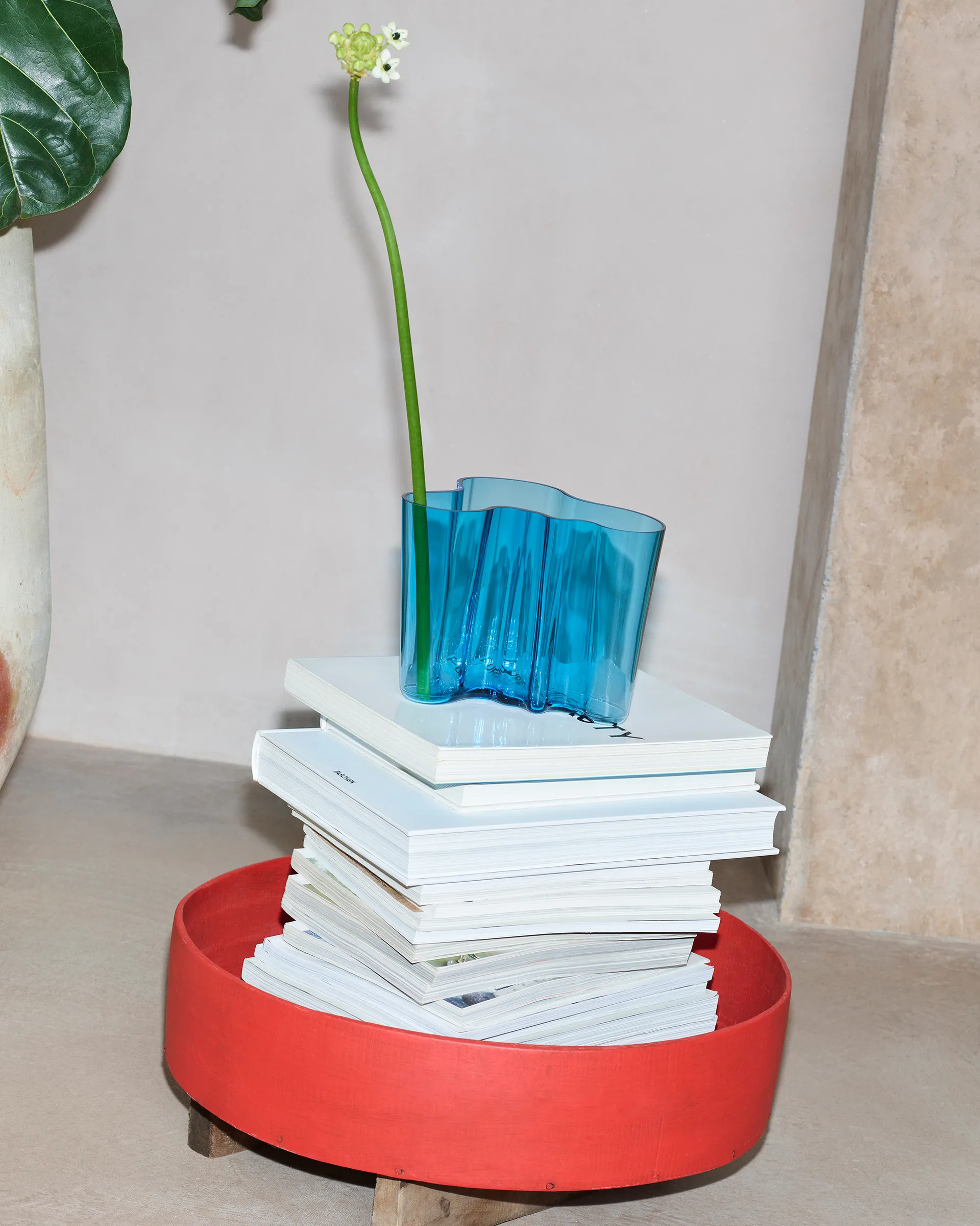 Vaso Alvar Aalto 140 mm, Turchese Iittala