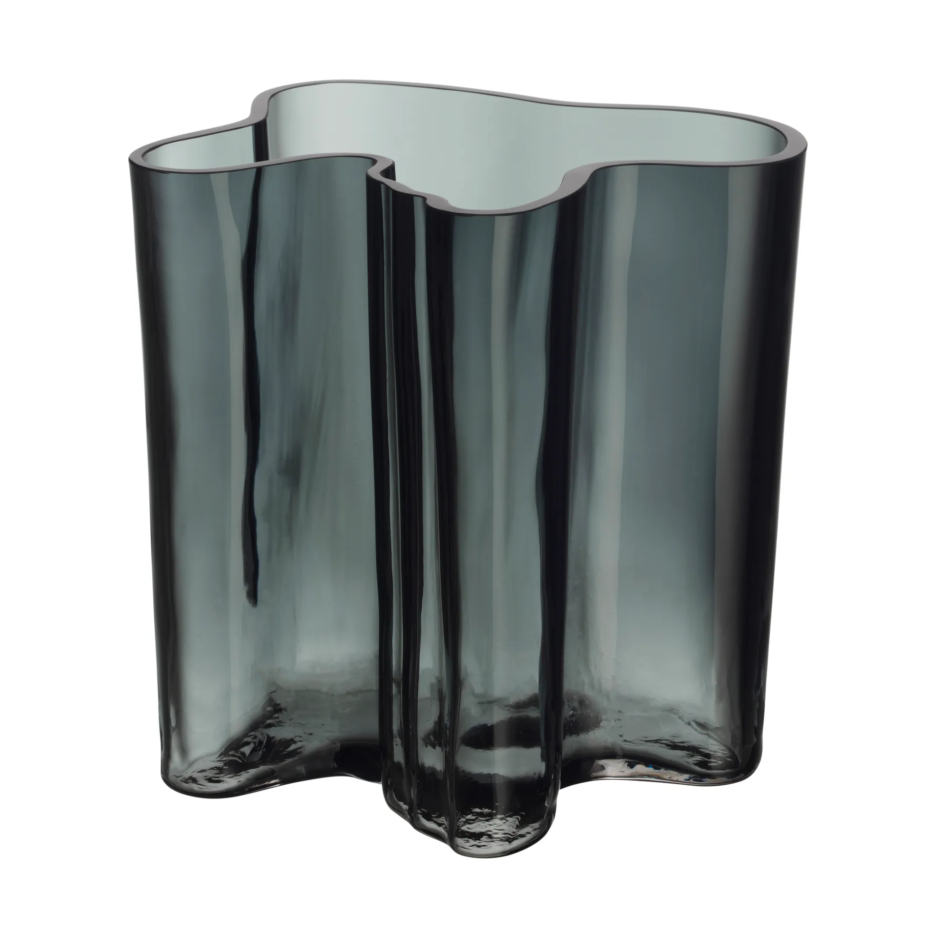 Vaso Alvar Aalto 200 mm, grigio scuro Iittala