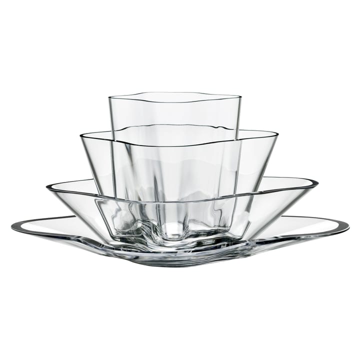 Vaso Alvar Aalto 4 pezzi - trasparente - Iittala