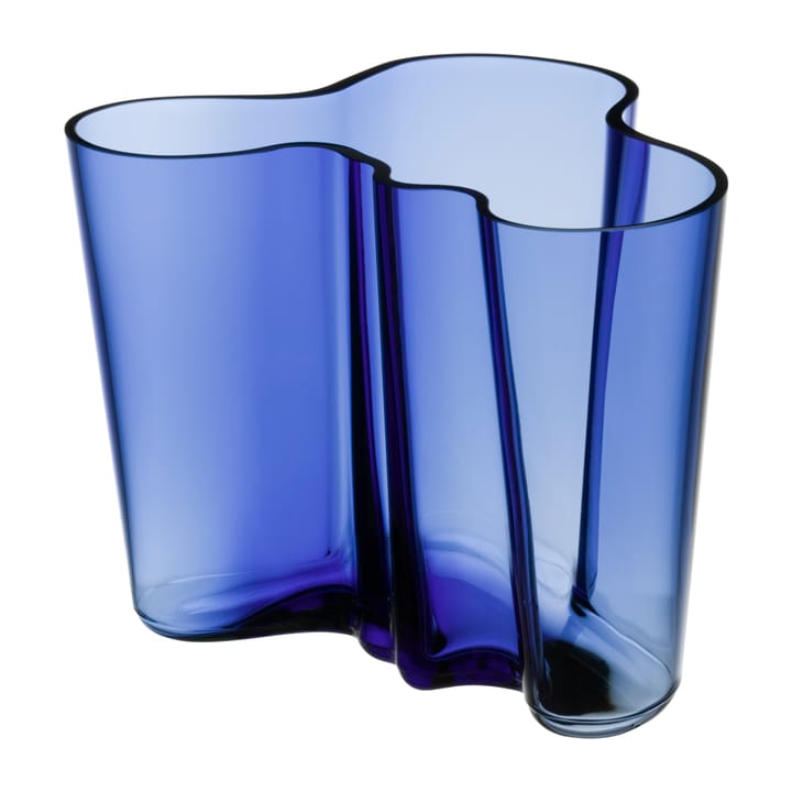 Vaso Alvar Aalto blu oltremare, 160 mm Iittala