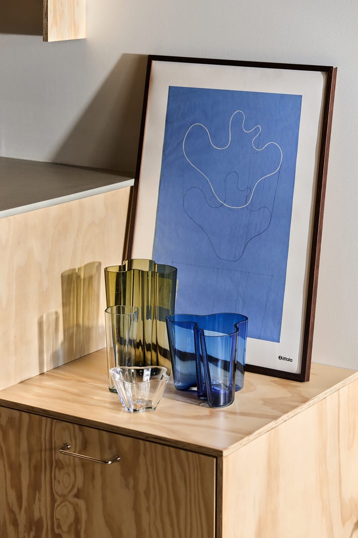 Vaso Alvar Aalto blu oltremare, 160 mm Iittala