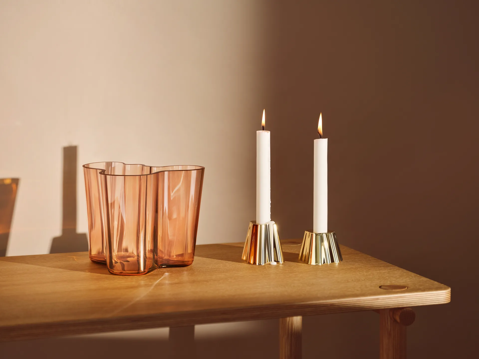 Vaso Alvar Aalto Rio, marrone, 160 mm Iittala