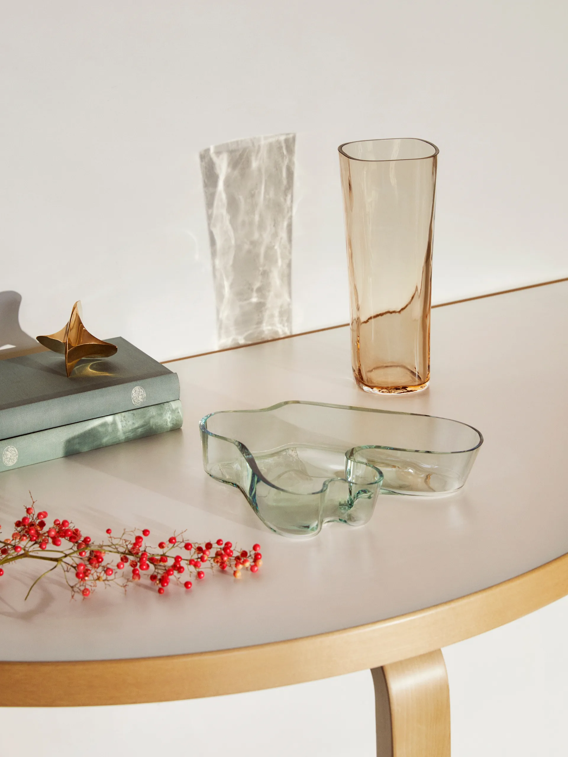 Vaso Alvar Aalto Rio, marrone, 180 mm Iittala