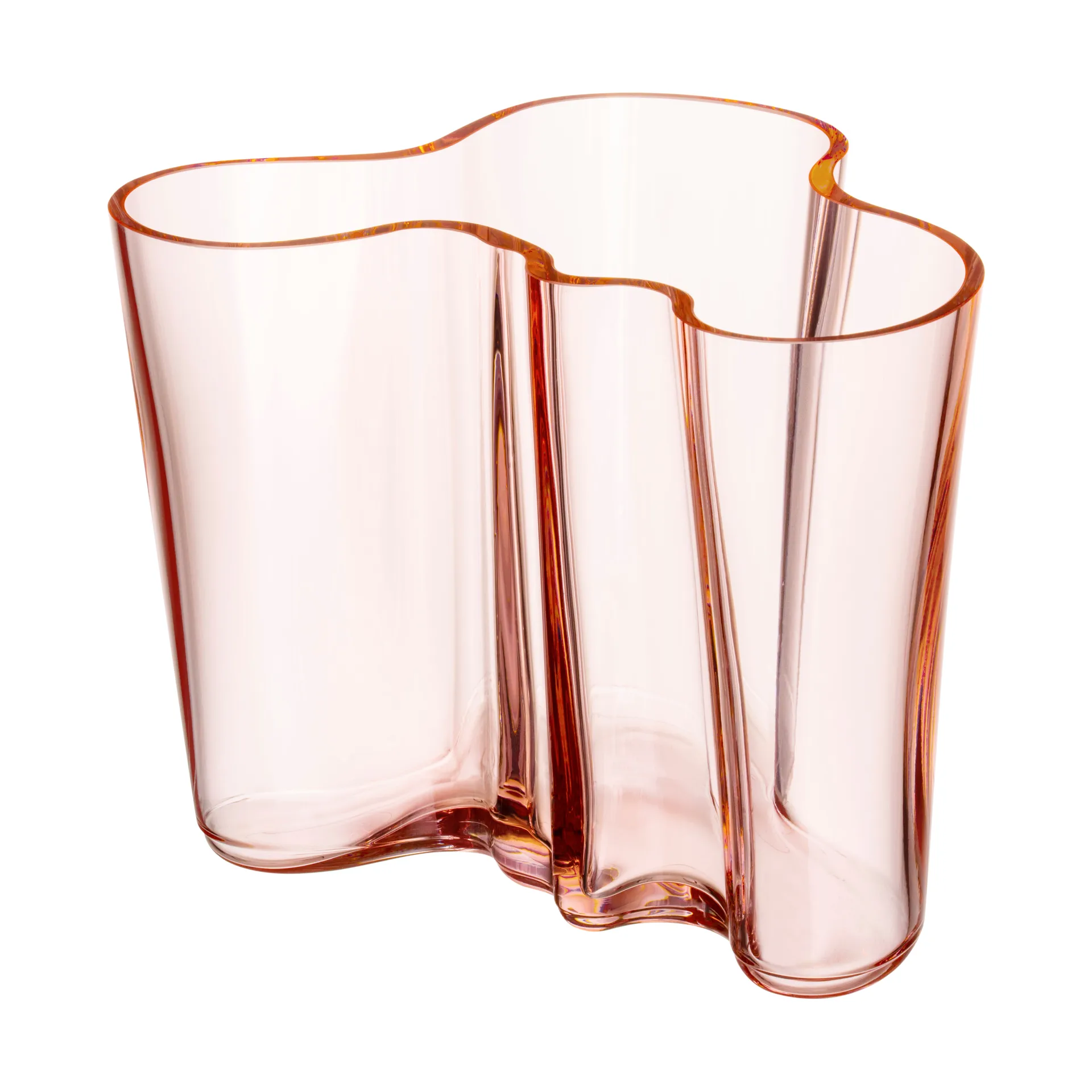 Vaso Alvar Aalto rosa salmone, 160 mm Iittala