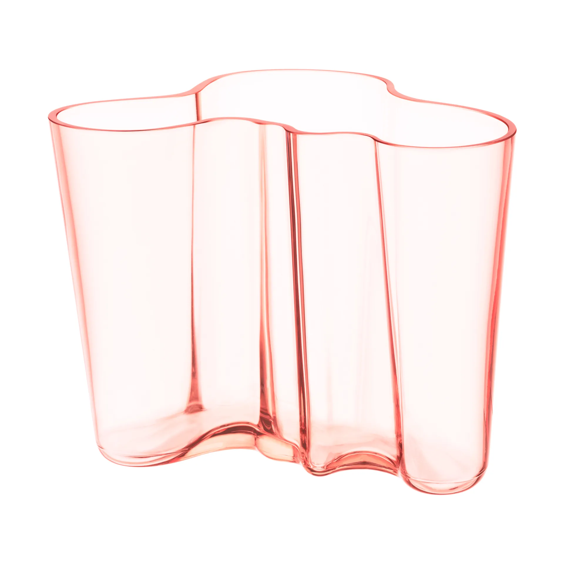 Vaso Alvar Aalto rosa salmone, 160 mm Iittala