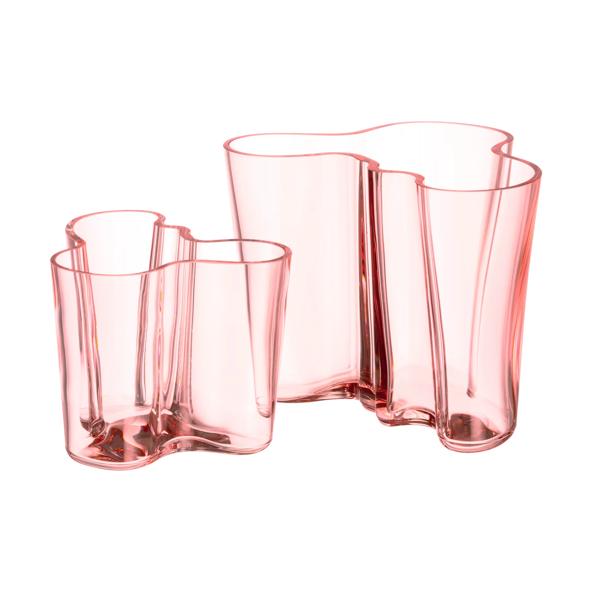Vaso Alvar Aalto rosa salmone, 160 mm Iittala