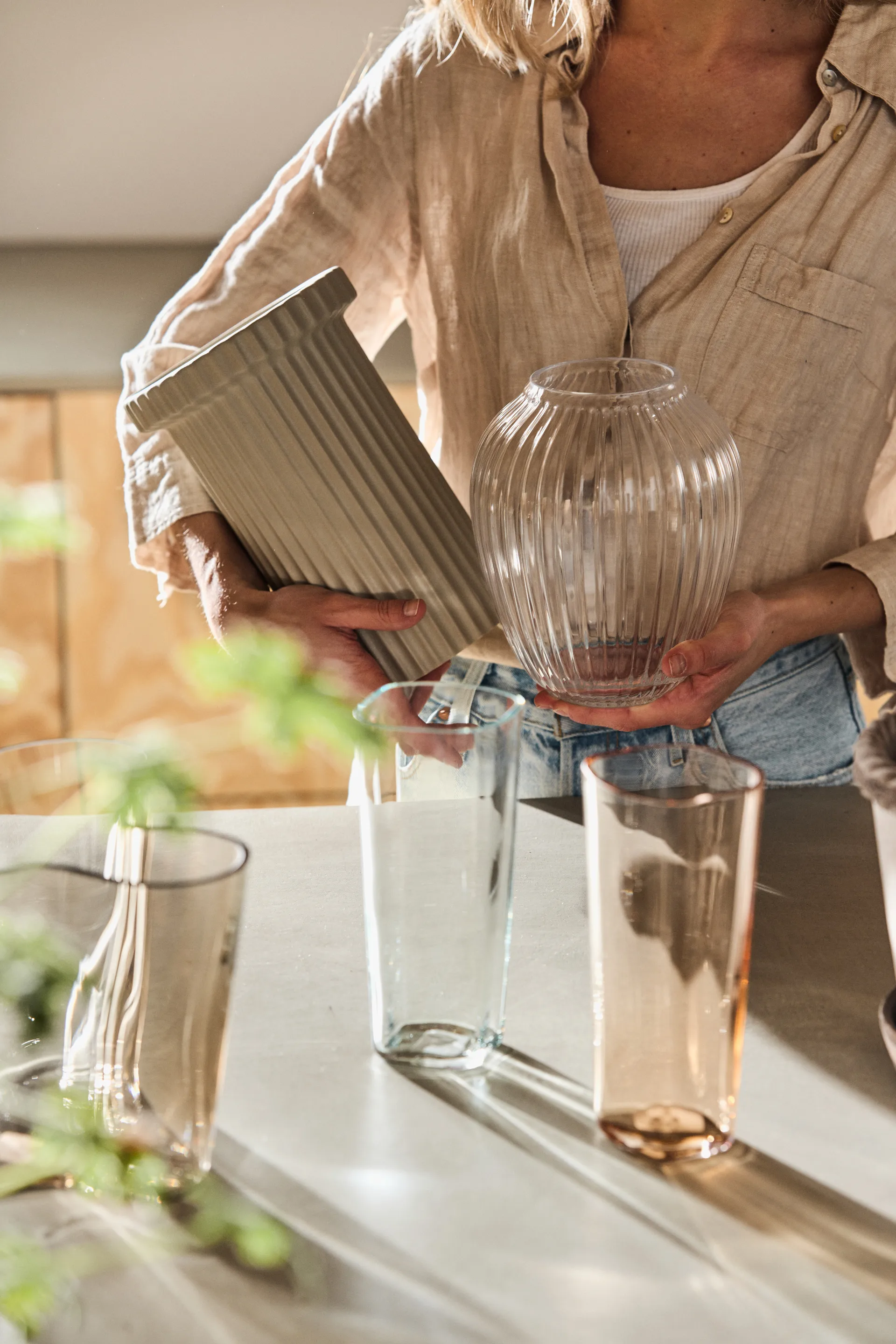 Vaso Alvar Aalto, verde chiaro 1937, 180 mm Iittala