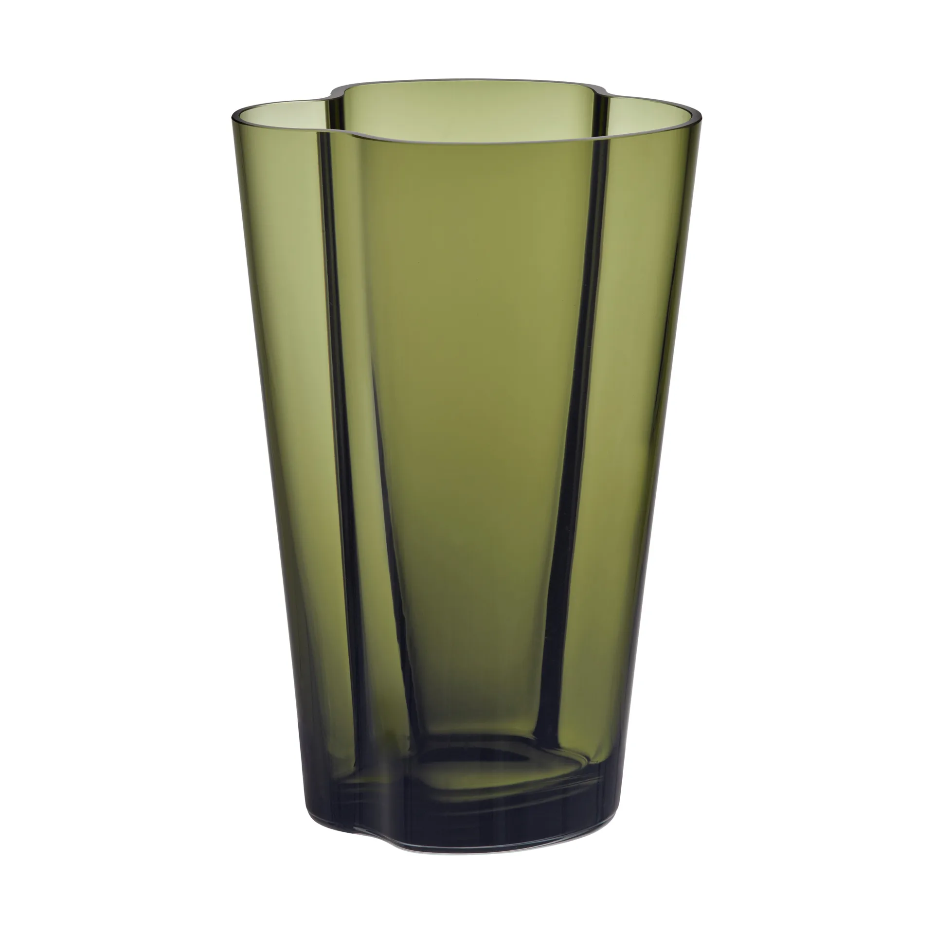 Vaso Alvar Aalto verde muschio, 220 mm Iittala